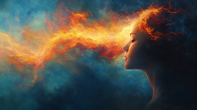 Visualization of mental health recovery personal transformation positive change after trauma abstract imagery for growth
