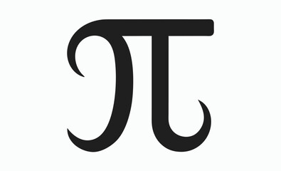 Pie sign icon vector on white background, sign and symbol. vector illustration 