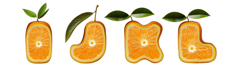 Citrus Font I, J, K, L – Orange Slice Letters for Creative Projects