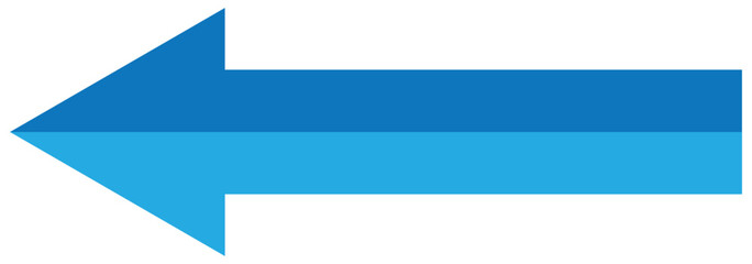 Long 3D arrow. Black arrow pointing right. Black large arrow. Bold thine long arrow. Vector illustration