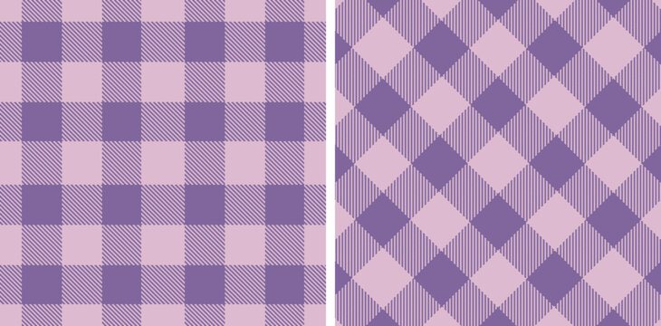 Pastel Seamless Tartan in Rich Light Pink tones Fabric Design Variant 803