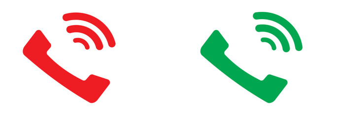 Phone icon set. Telephone symbol. Contact us. Vector illustration.