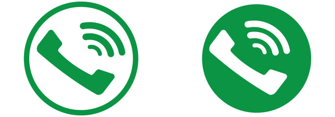 Phone icon set. Telephone symbol. Contact us. Vector illustration.