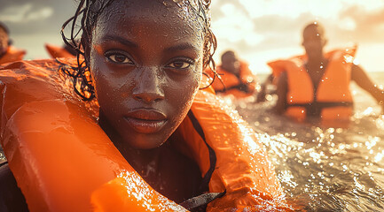 migrante femme - IA Generative