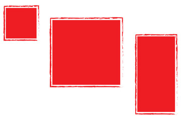 Photo frames. Collection Photo frames, isolated. Template mockup photo frame different shapes. Transparent background. Vector illustration.