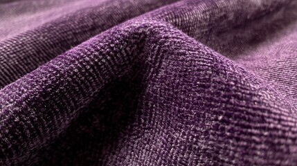 Deep purple velvet fabric a rich textured surface subtle diagonal and horizontal streaks and soft gradients of light and shadow Elegant professional and photorealistic finish