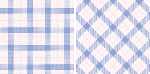 Pastel Pale Very Light Pink Seamless Tartan Fabric Design Variant 879