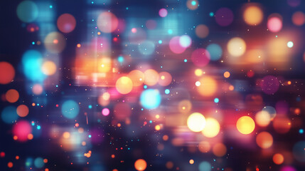 Colorful Faded Lights Background