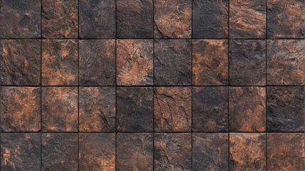 Rustic brown stone wall texture background for design