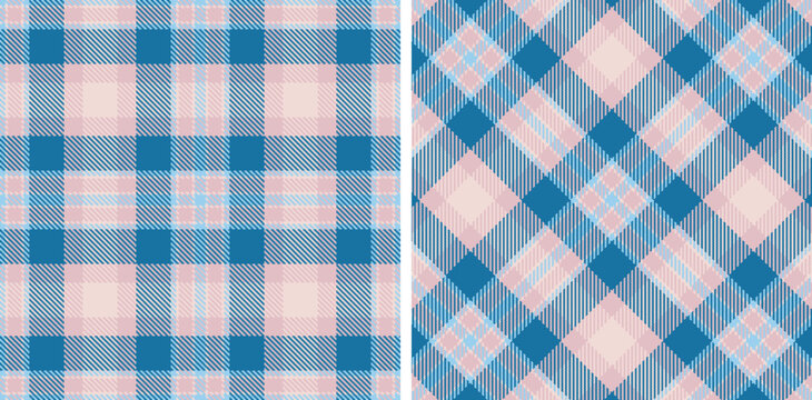 Pastel Smoky Very Light Pink Seamless Tartan Fabric Design Variant 905