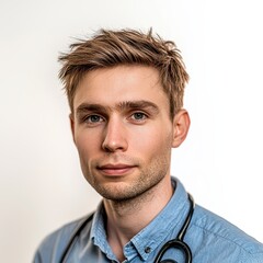 Fototapeta premium a young male doctor Generative art.