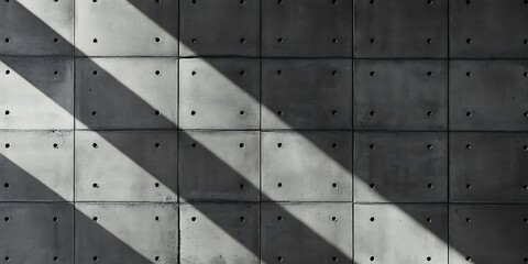 Sunlit Concrete Wall Panels