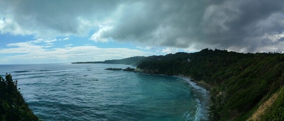 storm clouds over the sea