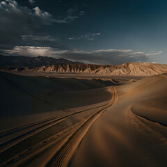 desert road in the desert
