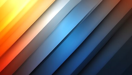 Fototapeta premium Colored diagonal layered blocks creating an abstract design background image