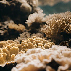 coral reef with sea anemone