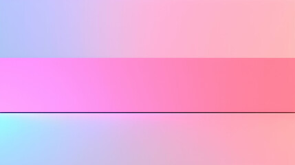 Obraz premium Pastel pink and blue gradient background; horizontal band; website banner; presentation template