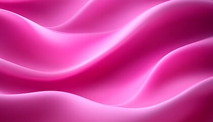 Fototapeta premium Pink waves create a smooth and abstract surface of flowing curves