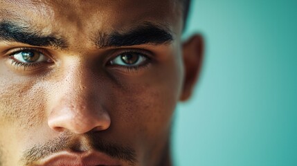 Obraz premium A man with a brown eyes