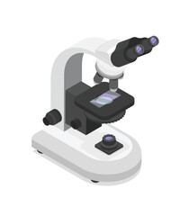 Microscope for research stock illustration