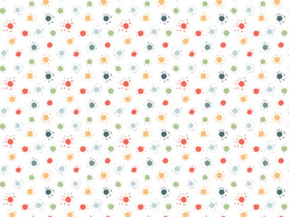 Vector design of a Seamless colorful splatter pattern