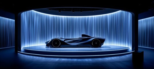 Innovative advertisement showcasing a cutting edge futuristic product for modern consumers