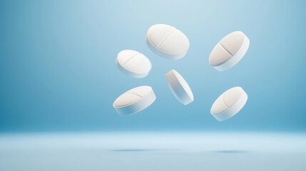 Futuristic pharmaceutical advertising composition for innovative medicine design