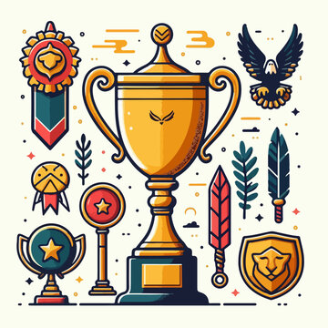 tropy vector illustration 
