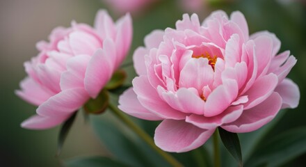 Fototapeta premium Soft Pink Peony in Bloom