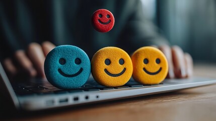 Hand on Laptop: Working on Computer
