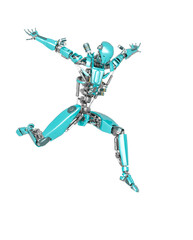 apocalypse cyborg is landing after jump