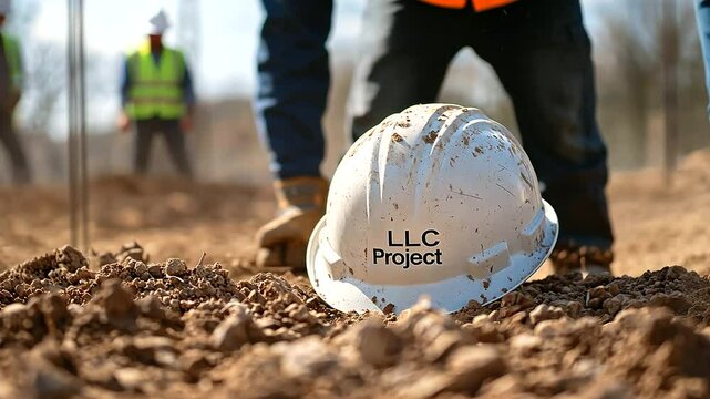 Construction Crew Breaking Ground on LLC Project