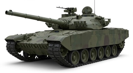 Close-up of Military Tank Armor