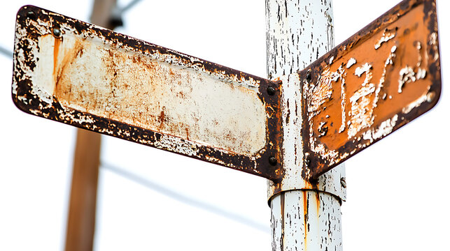 A rusted street sign with the letters "H" and "Z" on it. generated using AI