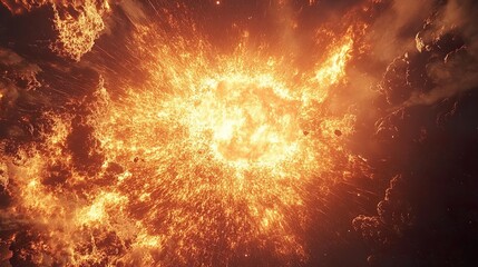 Naklejka premium Cosmic Burst 