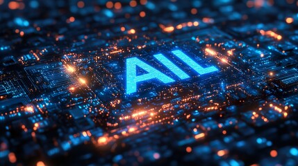 AI High-Tech Background
