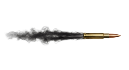 Bullet Trace with Motion Effect Isolated on Transparent Background, PNG
