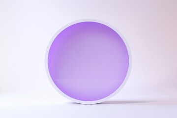 Obraz premium an empty white screen with a subtle purple circle in the center