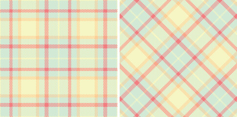 Modern Bright Pale Aqua Seamless Madras Plaid Textile Design