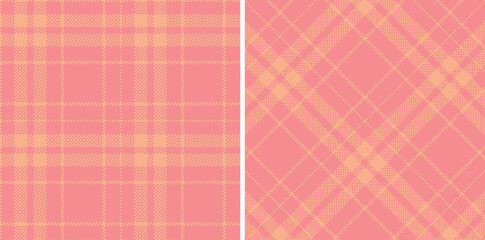 Modern Smoky Pale Salmon Seamless Madras Plaid Textile Design