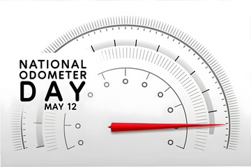 Naklejka premium National Odometer Day – May 12