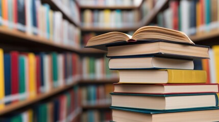 Fototapeta premium Exploring online shopping trends for books a virtual journey through libraries and bookstores