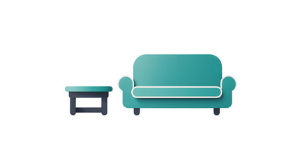 Minimalist Living Room Furniture: Modern Sofa and Side Table Design for Home Decor and Interior