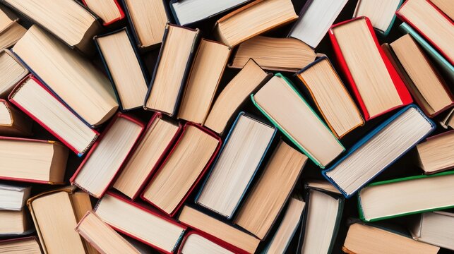 Exploring diverse genres of books online shopping hub flat lay view cozy environment book lovers paradise