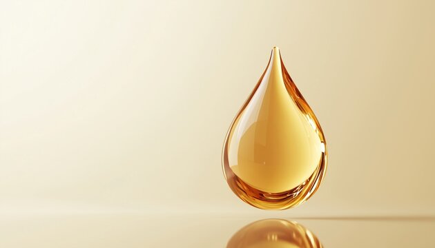 Skin Repair And Moisturizing Effects Of Cosmetic Serum Oil Drops On Saggy Skin Cells, Collagen Serum For Advertising Ready-To-Use Rendering.