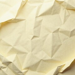 Obraz premium White paper sheet with multiple folds and wrinkles in a messy pattern, top view, messy, surface