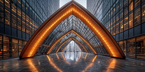 Obraz premium Modern Architectural Gateway