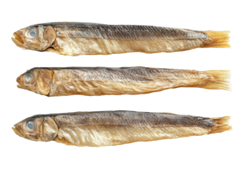 Dried Fish, Isolated, Three, Transparent Background, Food