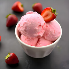 strawberry ice cream