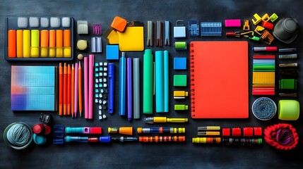 MacBook Pro with Plants and Smartphones on Dark Desk